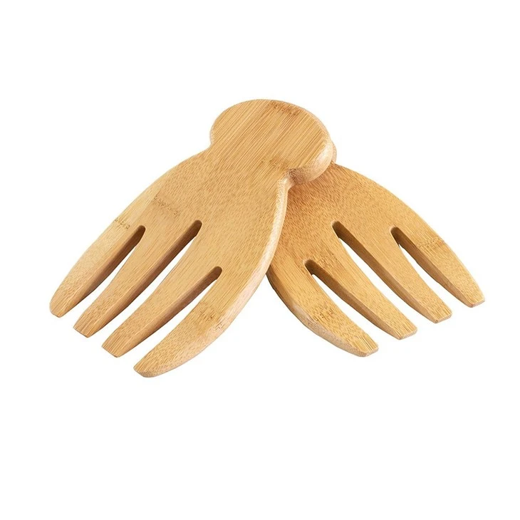 Bamboo Salad Hands Set